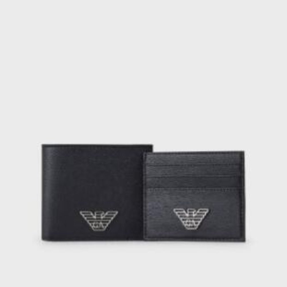 Metal Eagle logo LOGO wallet and card bag gift box